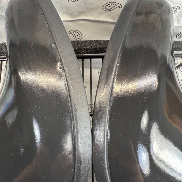 NEW Ralph Lauren Womens Rainboots Rubber boots Low Tally Black/Red Size 9B - Picture 9 of 10